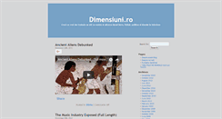 Desktop Screenshot of dimensiuni.ro